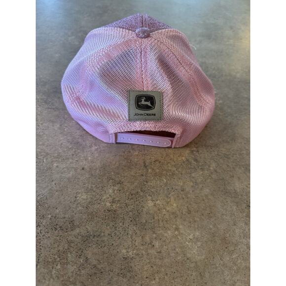 John Deere Women's Pink Glitter Hat/Cap SnapBack - Picture 4 of 7